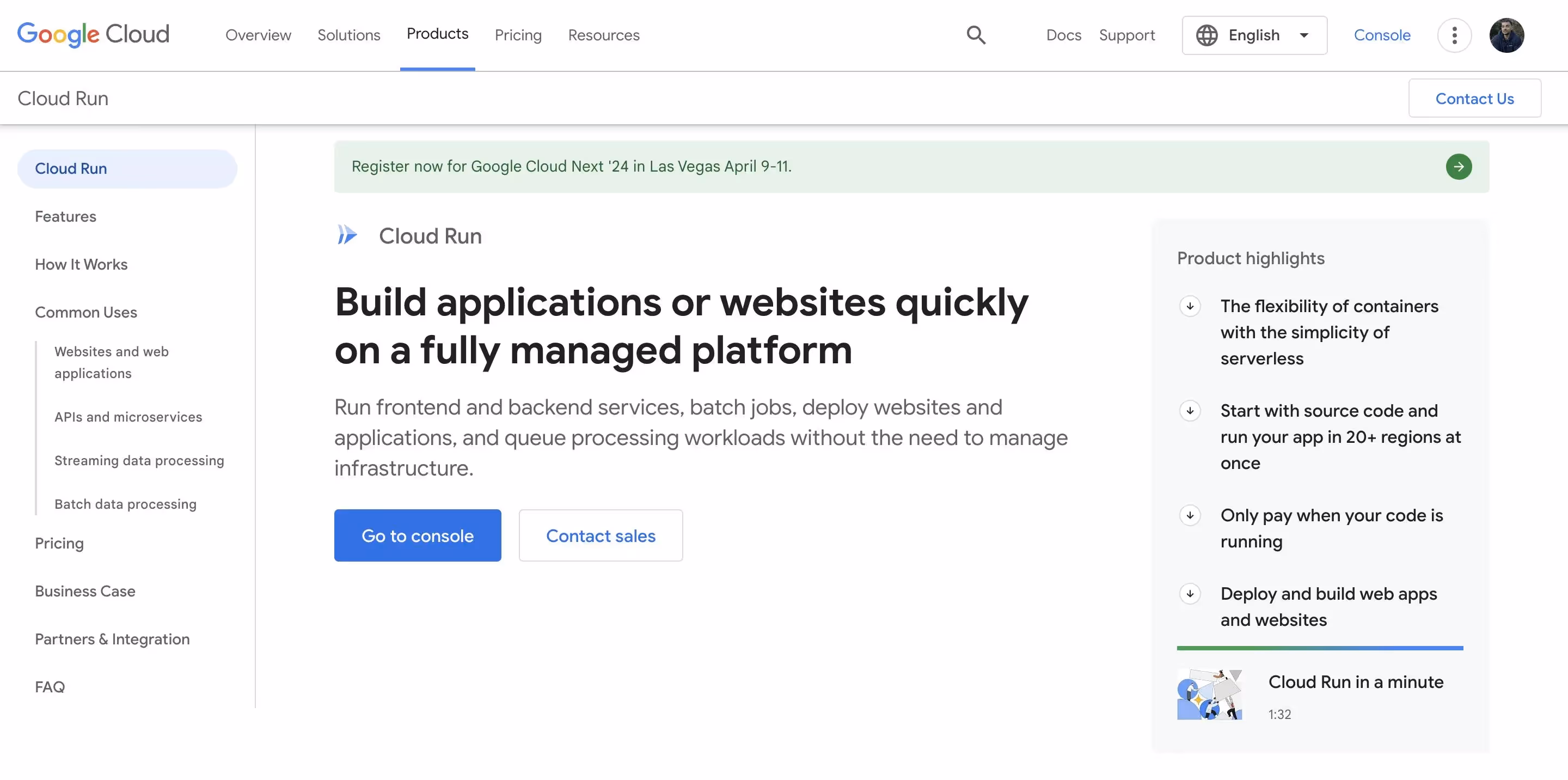 Google Cloud Run