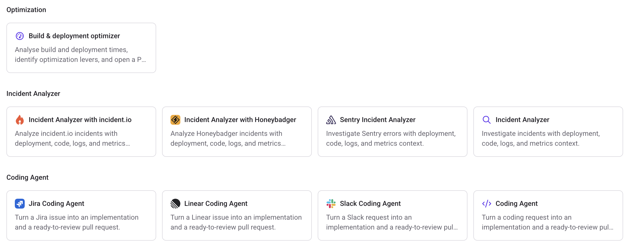 Agent Task templates in Qovery