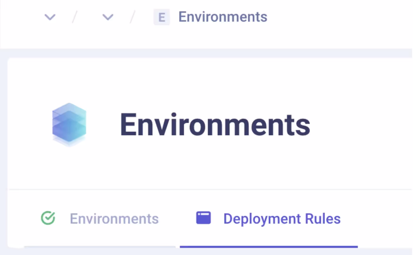 Deployment rules tab