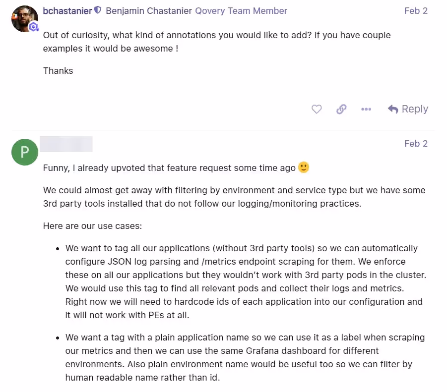 Reaching our users via our forum
