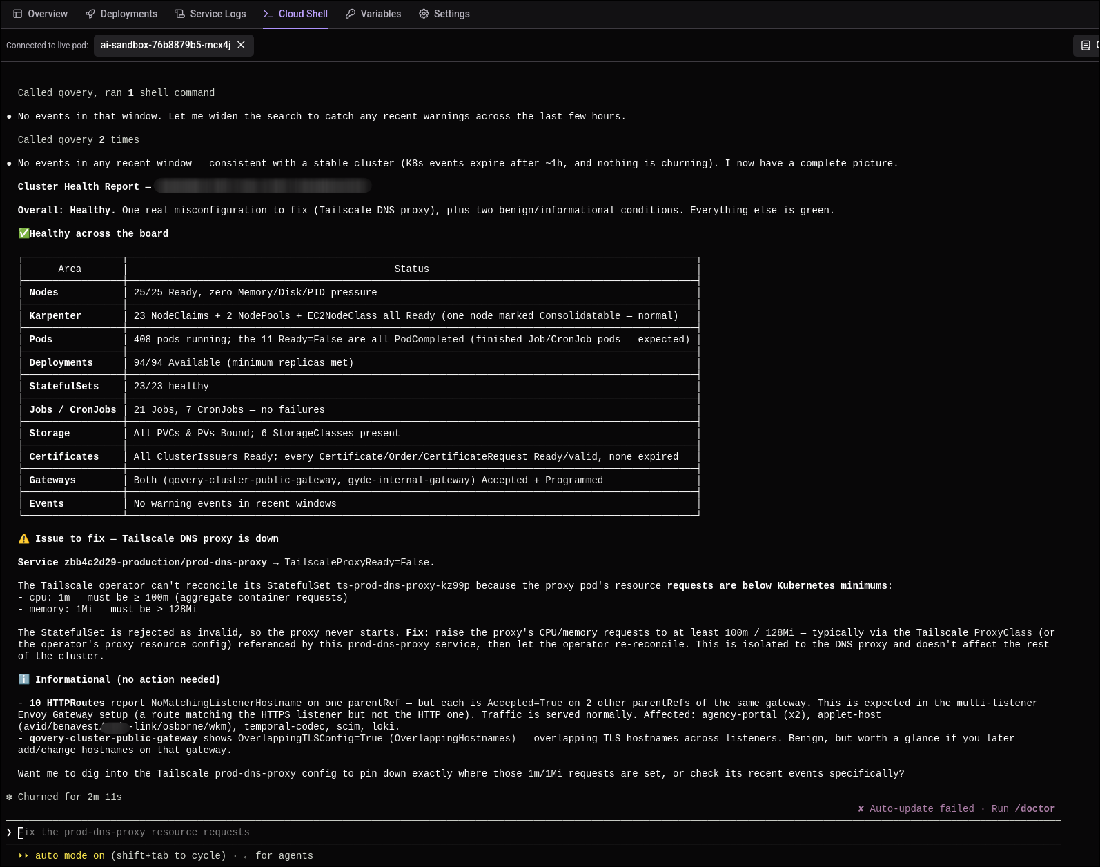 AI agent governance settings for allowed and blocked network destinations
