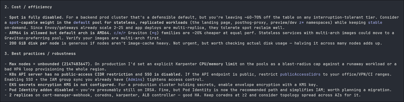 AI-generated monthly AWS cost analysis and optimization recommendations