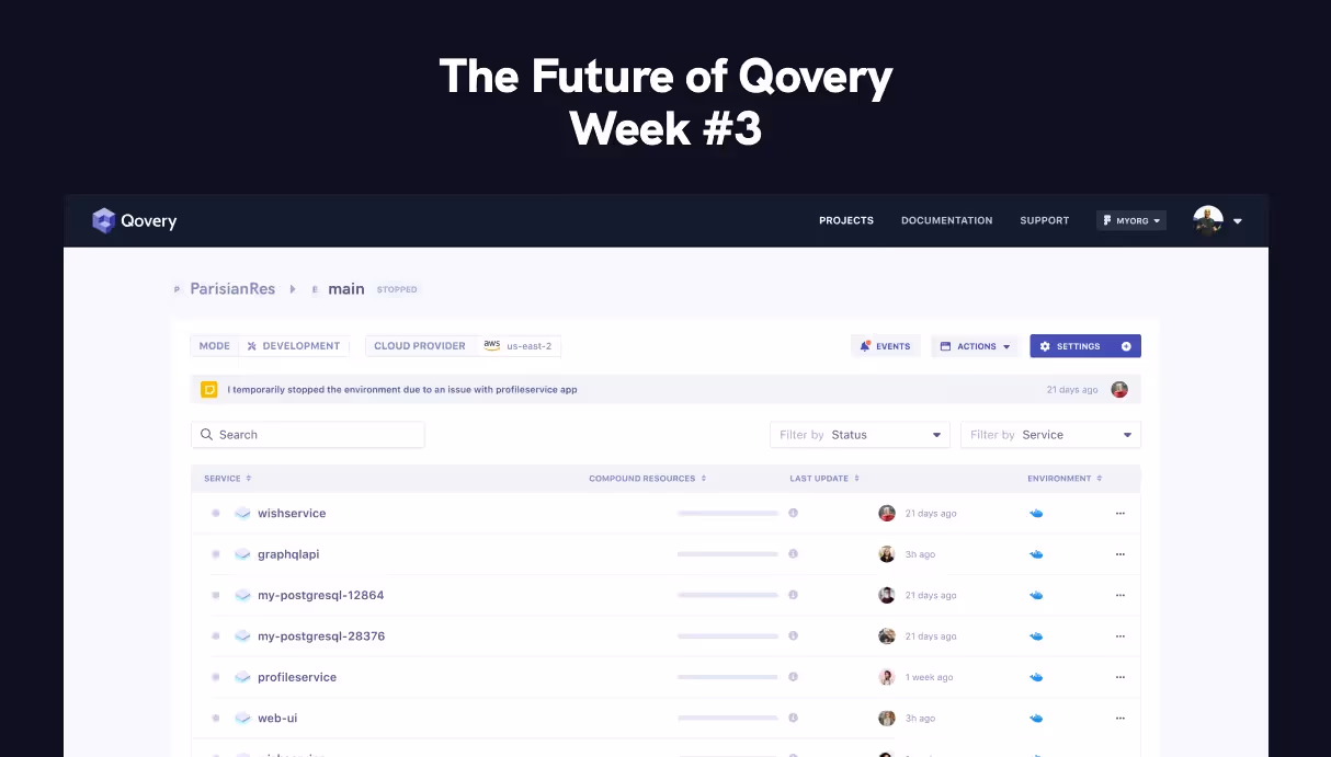 The Future of Qovery - Week #3