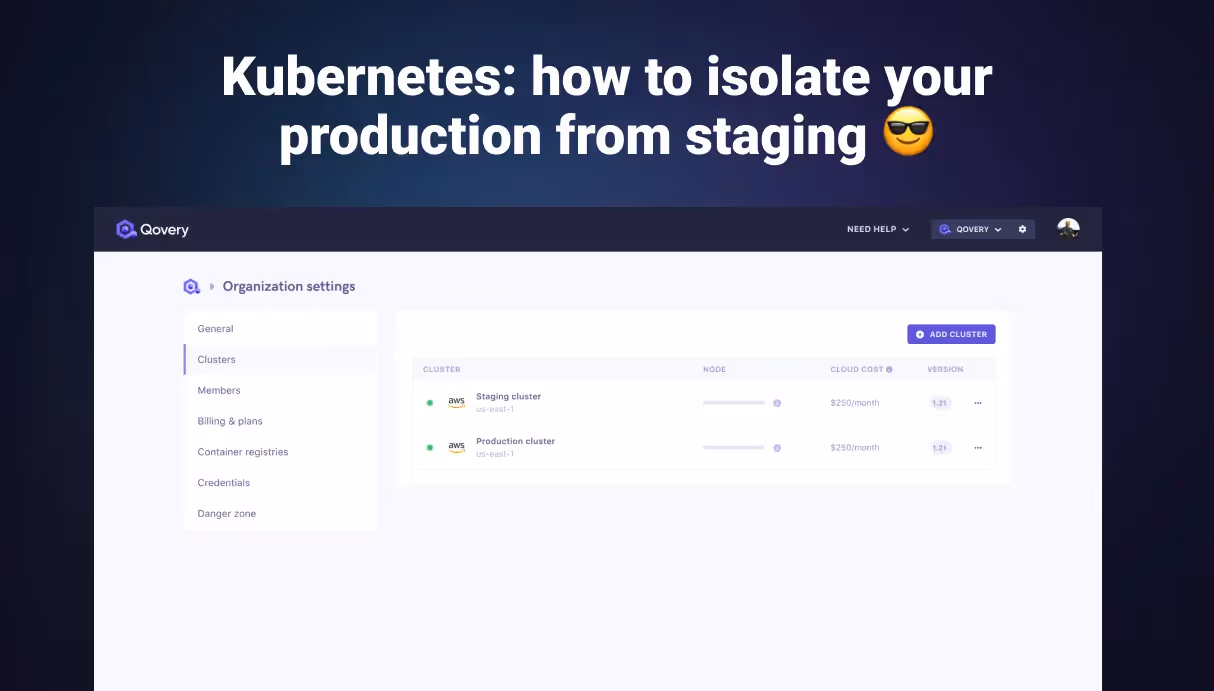 Kubernetes in production: why you must separate staging and prod
