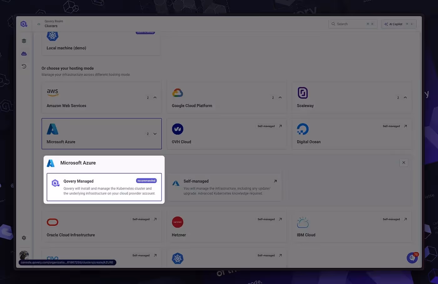 Create Your AKS Cluster on Qovery