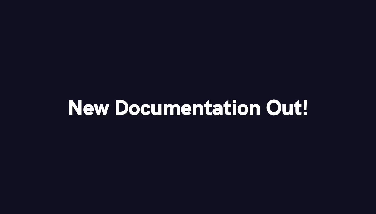 News: A brand new documentation website is out!