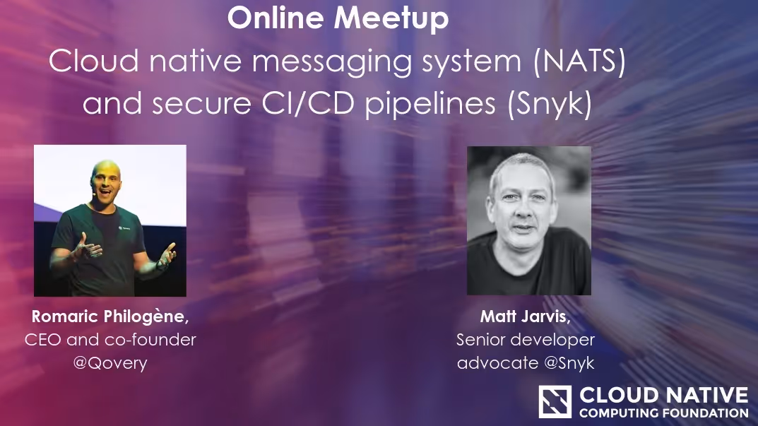 Online CNCF event: Why you should use NATS for your next Cloud native application