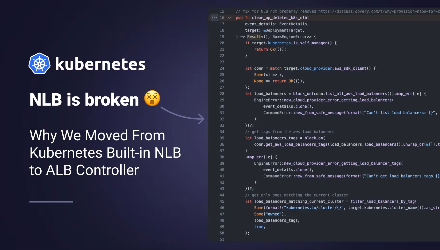 Our migration from Kubernetes built-in NLB to ALB controller