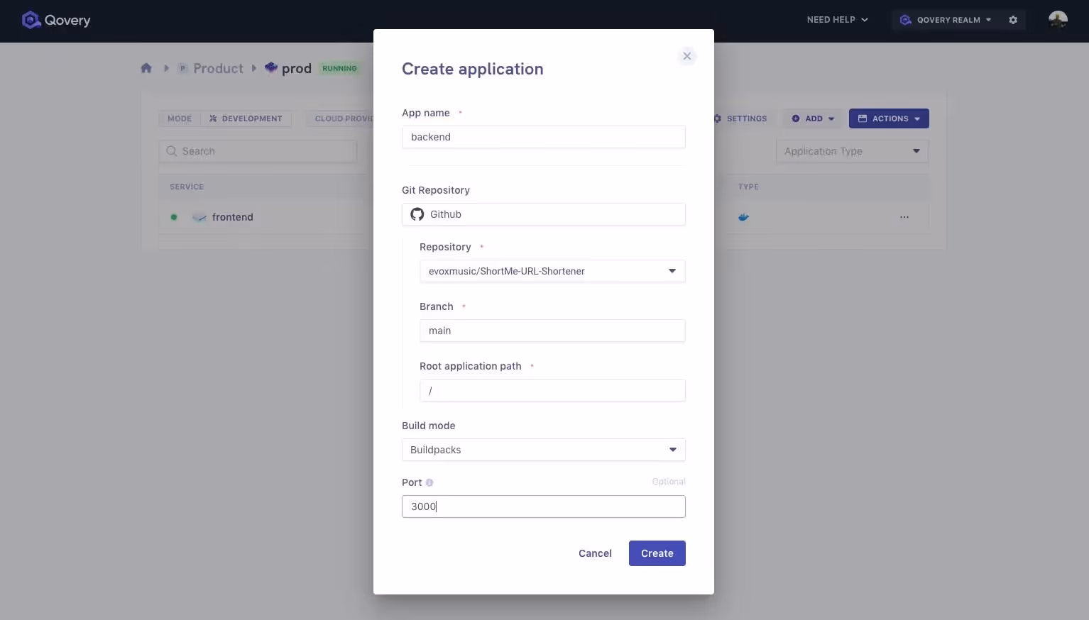 Smoother app creation flow