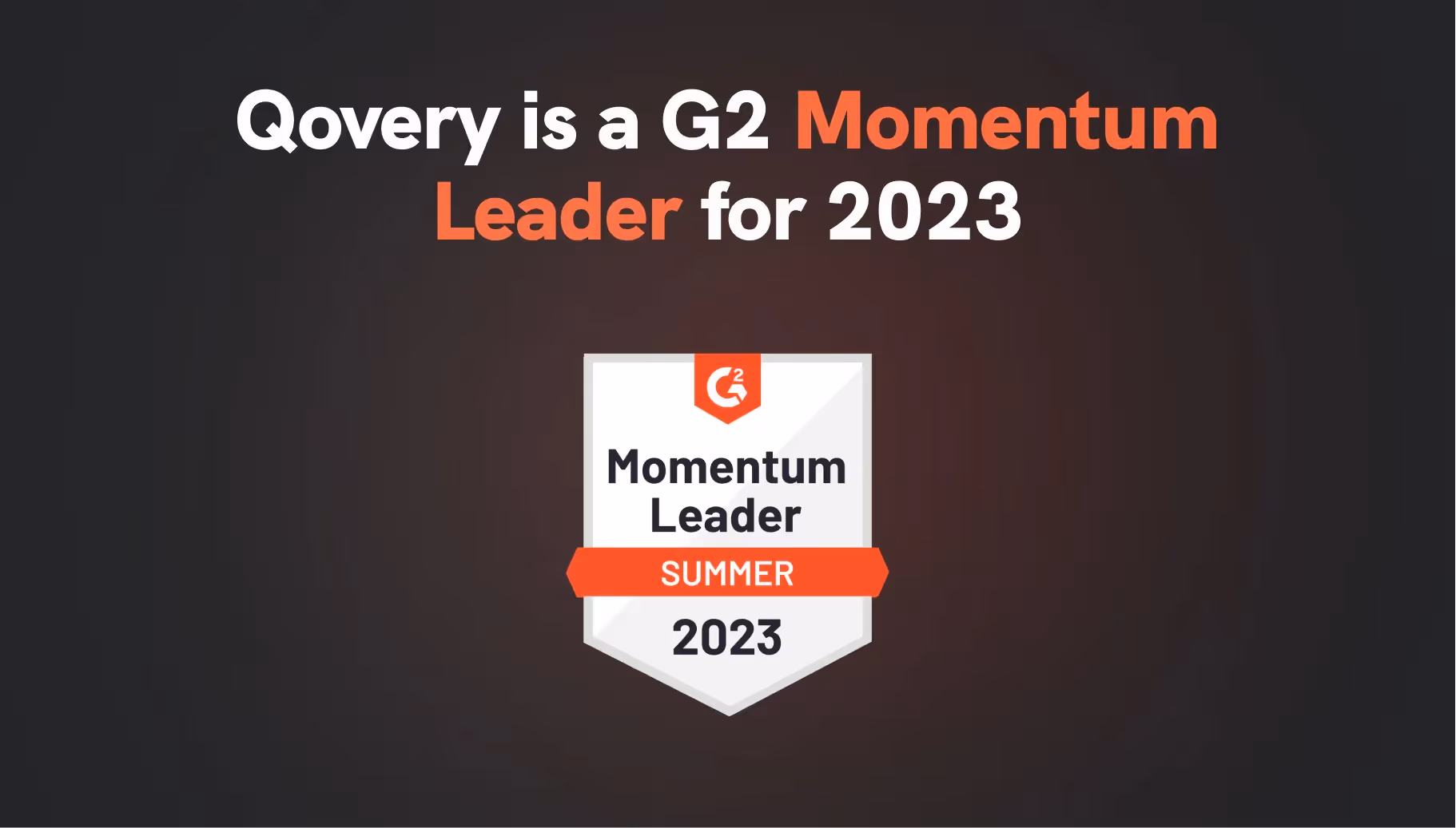 Qovery is a G2 Momentum Leader for 2023
