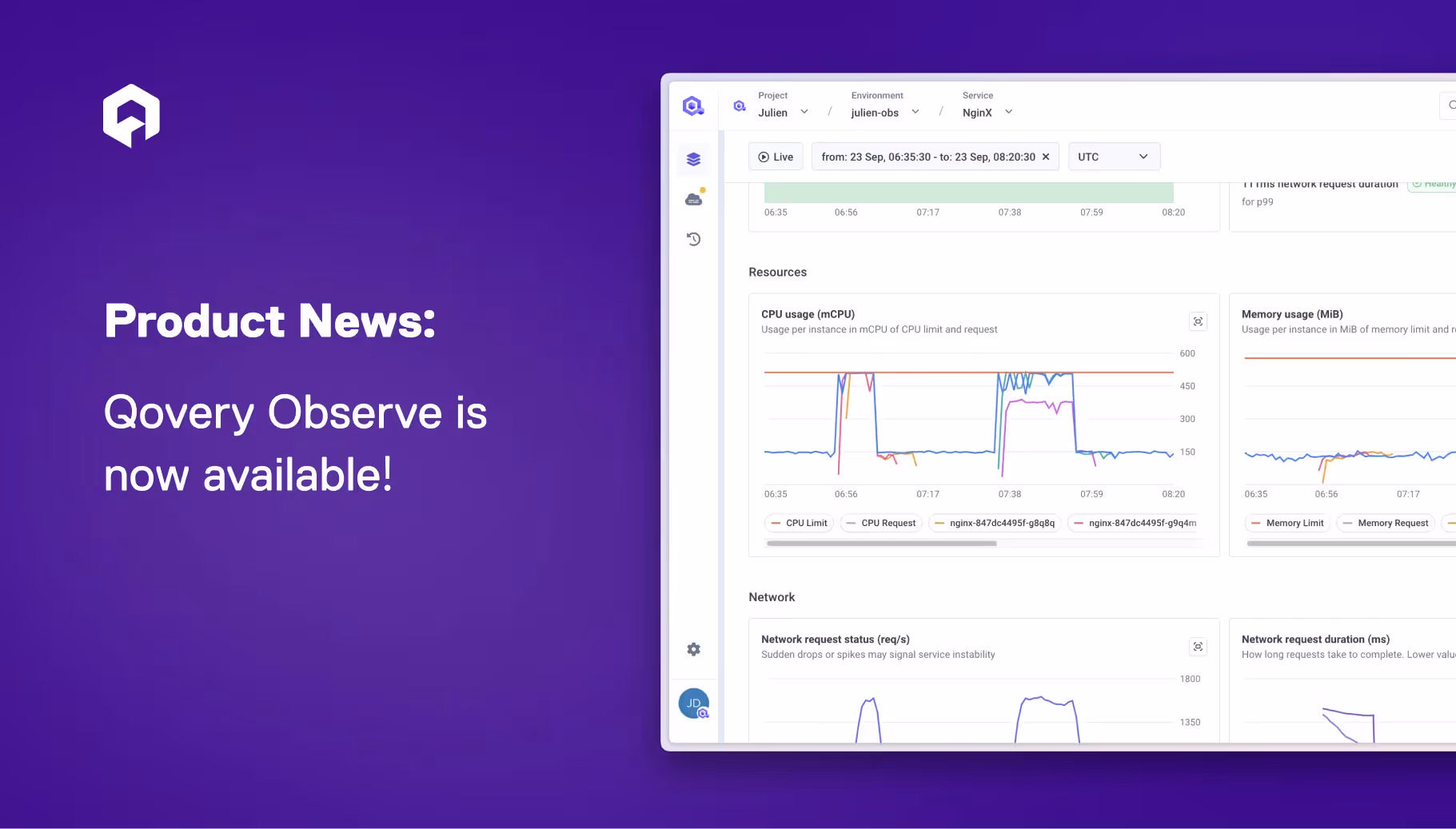 Qovery Observe is Here: Your Deployments, Your Data, Your Visibility
