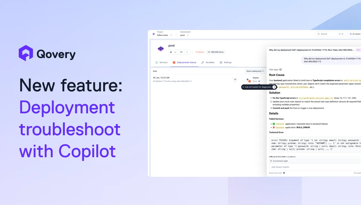 Stop Guessing, Start Shipping. AI-Powered Deployment Troubleshooting