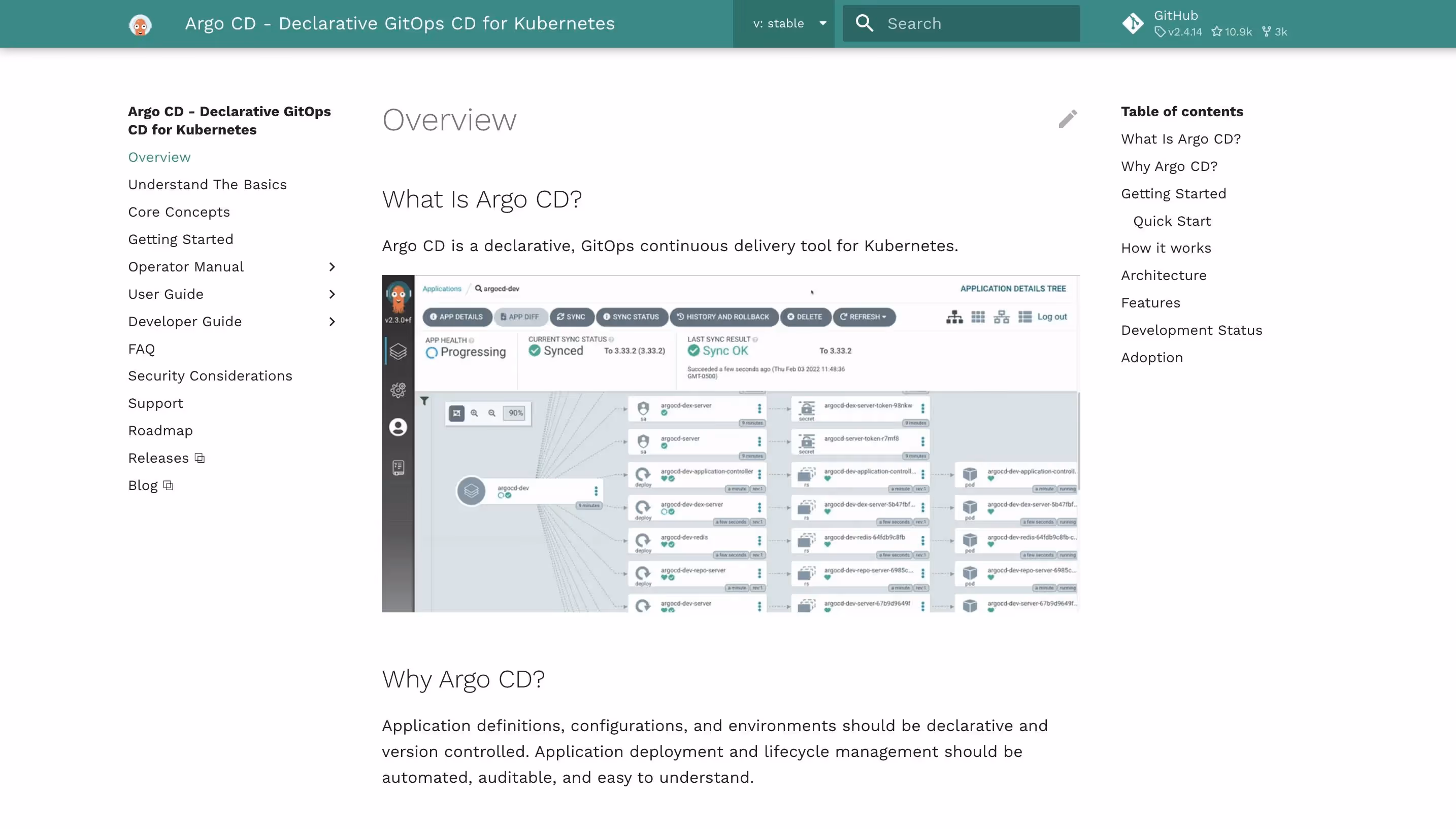 ArgoCD Landing Page