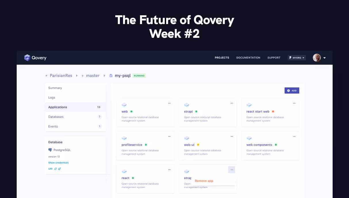 The Future of Qovery - Week #2