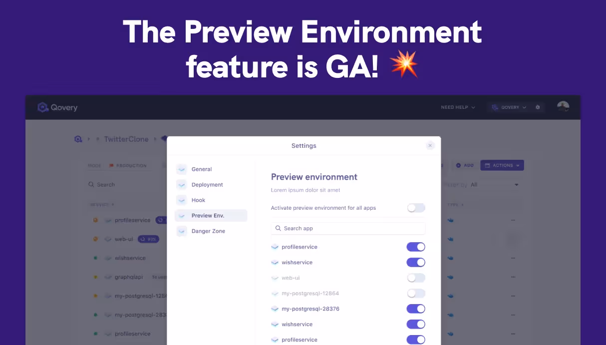 The Preview Environment feature is GA!