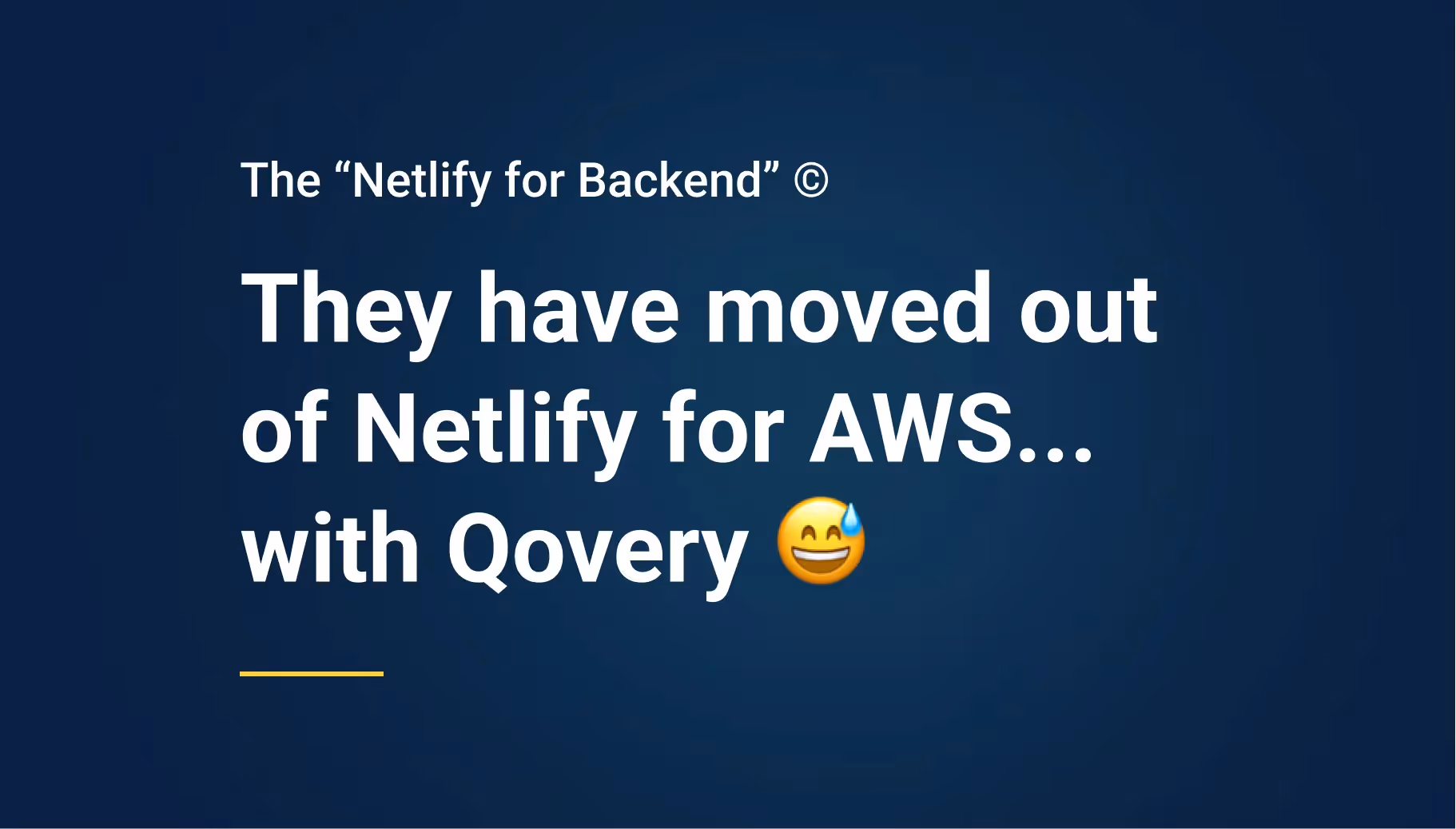 We built the "Netlify for backend" that runs on your AWS account!