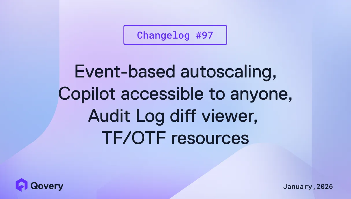 Event-based autoscaling, Copilot accessible to anyone, Audit Log diff viewer, TF/OTF resources