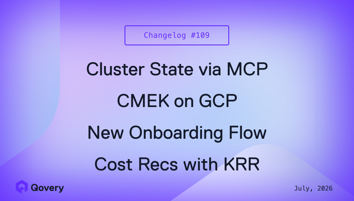 Agentic Platform, MCP cluster state, CMEK for GCP, new onboarding