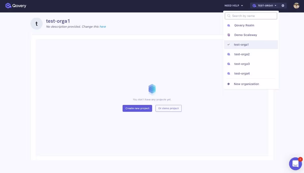 Search for your organization easily 