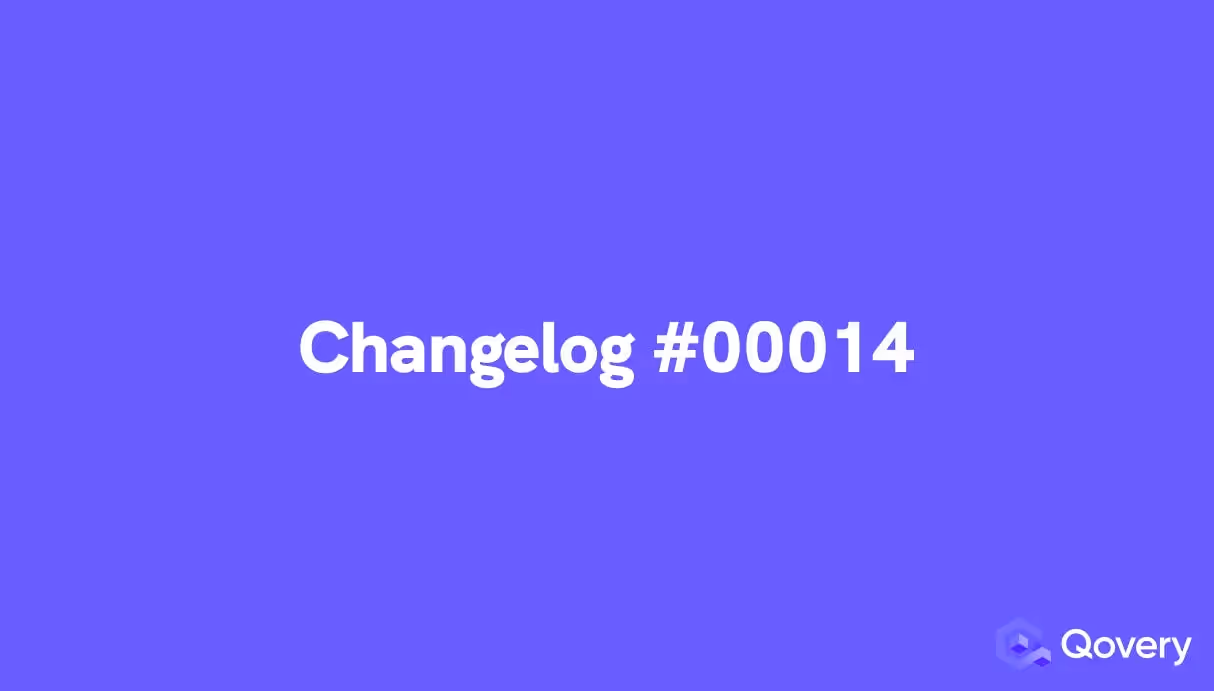 Filter logs by pod name, Allow using an URL to connect via the Qovery shell command...