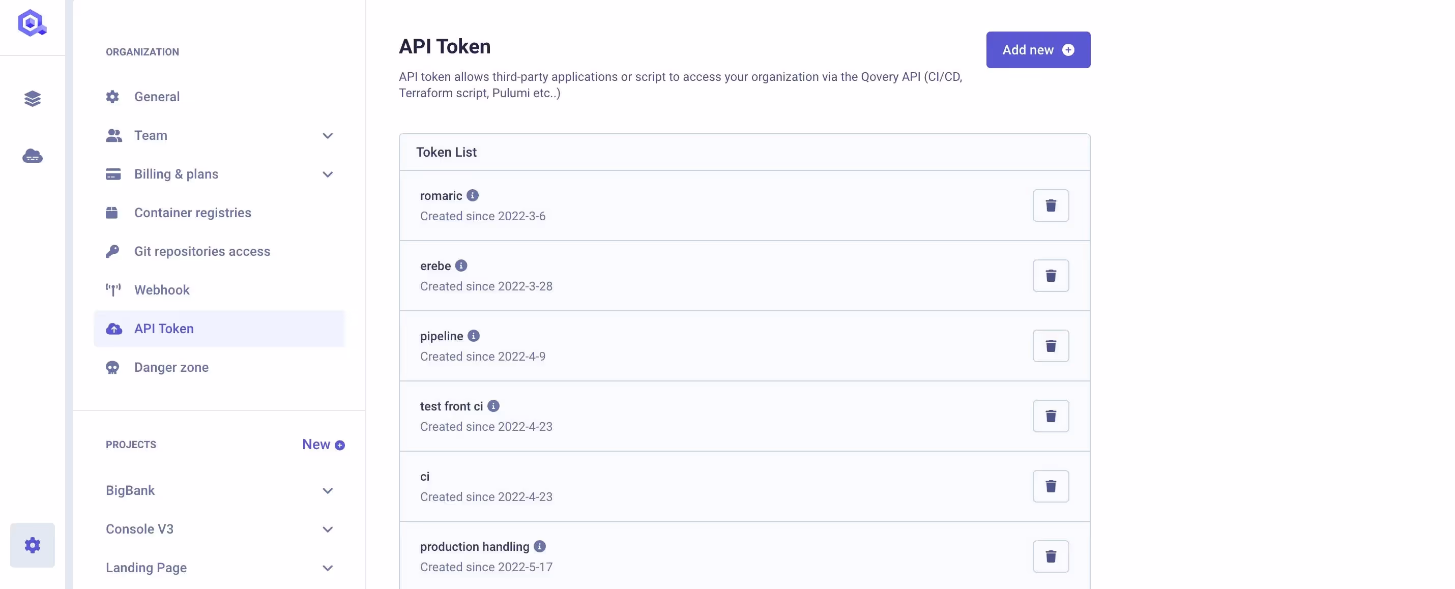 Token API