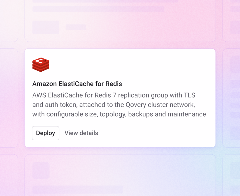 Deploy a maintained blueprint from the Qovery catalog